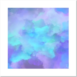 Pretty Purple Clouds Abstract Art Posters and Art